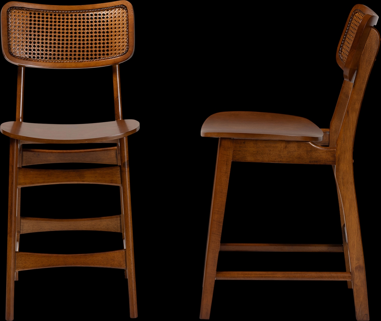 Bolgiano Walnut Brown Counter Stool, Set of 2 - Thumbnail - Image 4