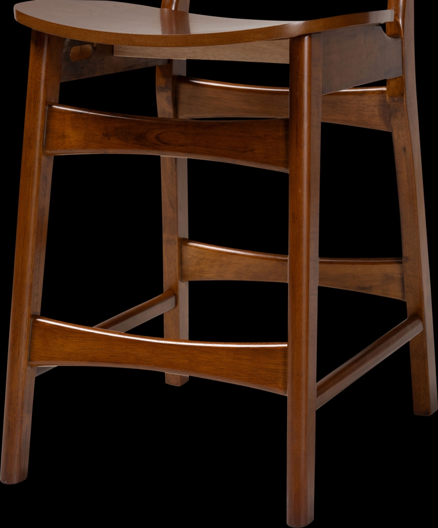 Bolgiano Walnut Brown Counter Stool, Set of 2 - Thumbnail - Image 6