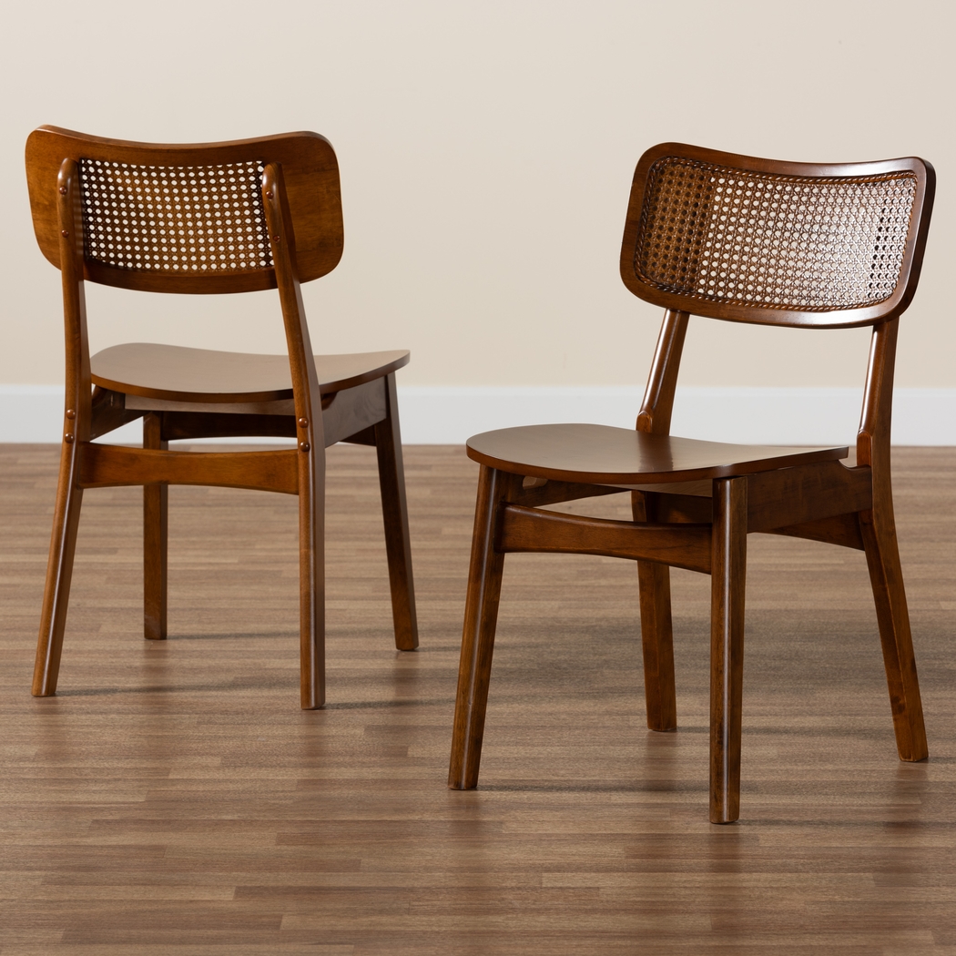 Bolgiano Walnut Brown Dining Chair, Set of 2 - Thumbnail - Image 7
