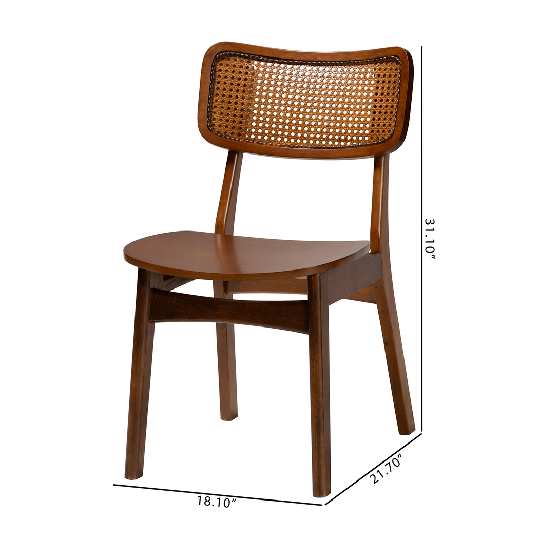 Bolgiano Walnut Brown Dining Chair, Set of 2 - Thumbnail - Image 9
