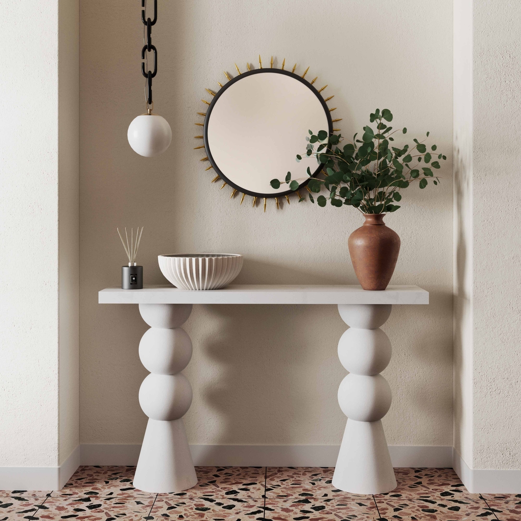 Bolleana White Sofa Table - Thumbnail - Image 2