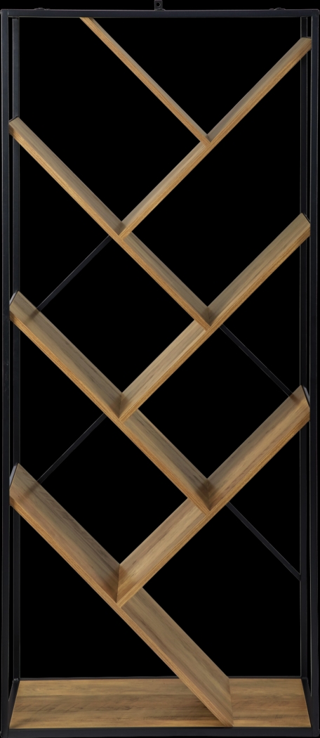 Bolyenwood Dark Brown Bookcase - Thumbnail - Image 2