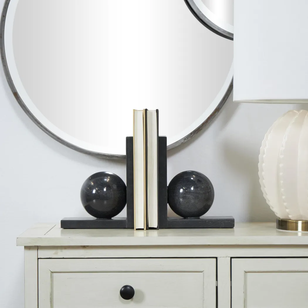 Bomar Black Bookend, Set of 2 - Image 2