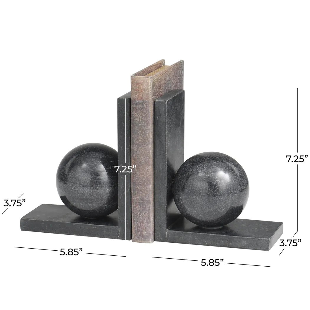 Bomar Black Bookend, Set of 2 - Image 5