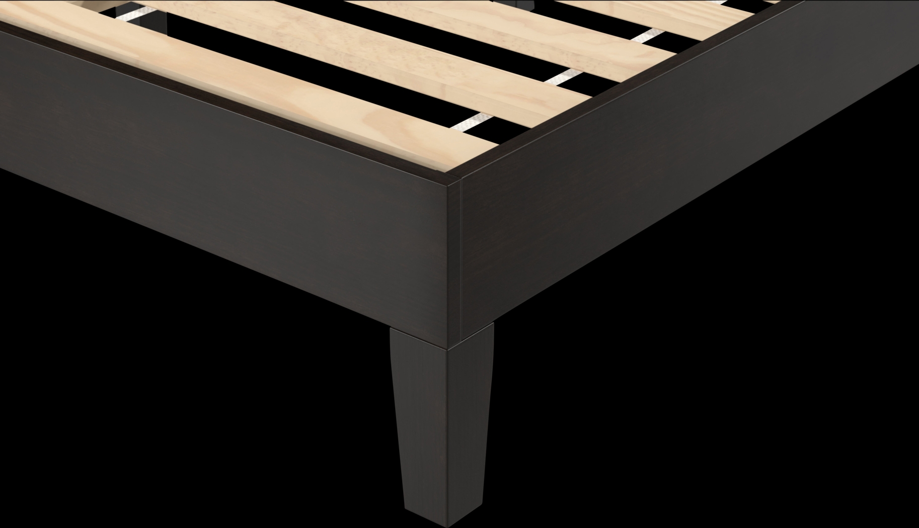 Bonariden Black Full Platform Bed - Thumbnail - Image 3