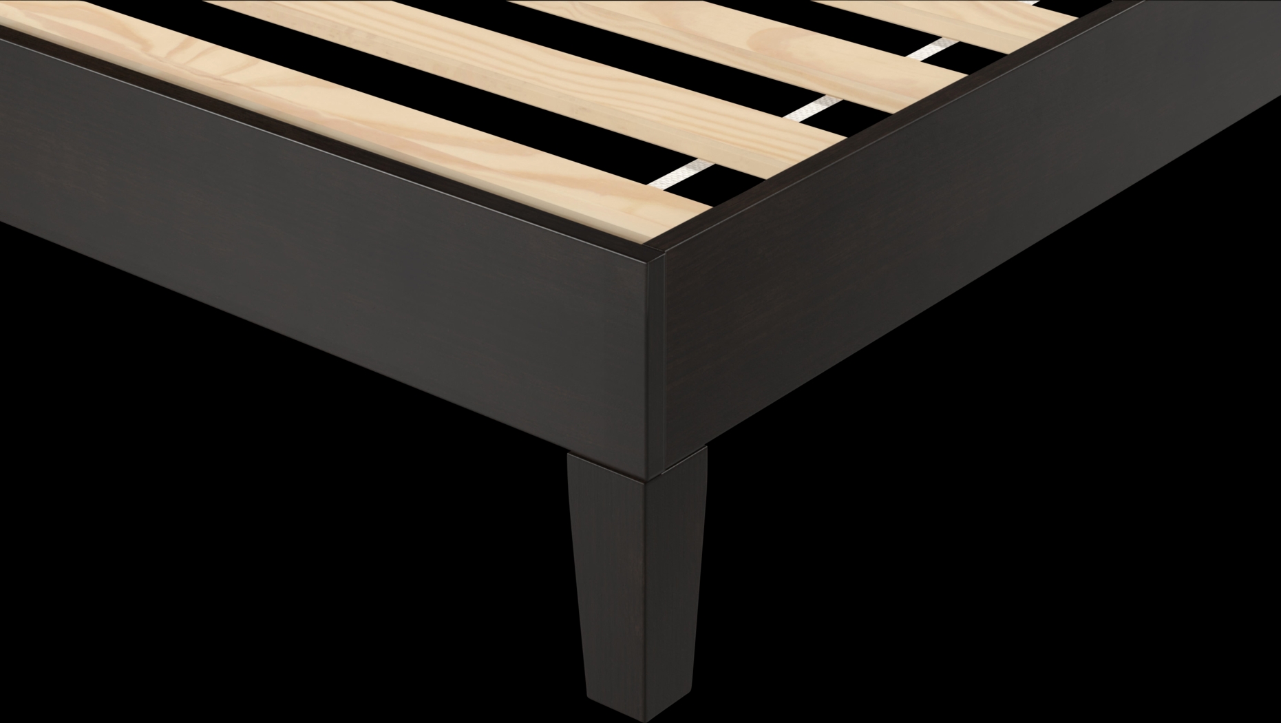 Bonariden Black King Platform Bed - Thumbnail - Image 3