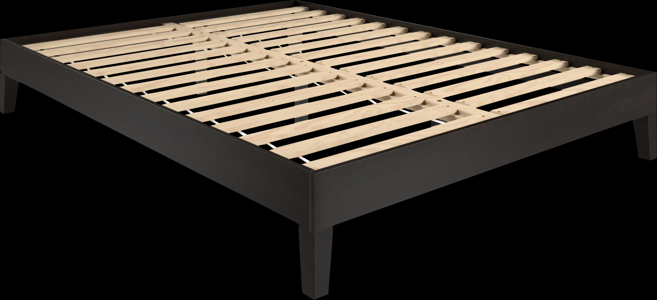 Bonariden Black Queen Platform Bed - Thumbnail - Image 1