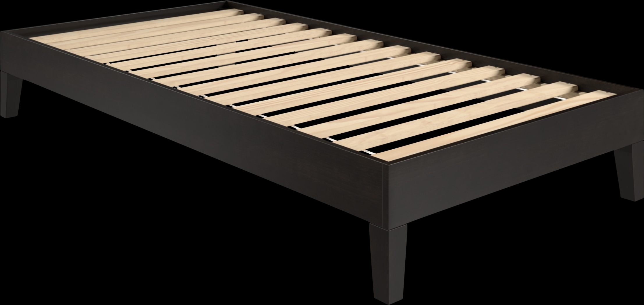 Bonariden Black Twin Platform Bed - Thumbnail - Image 1