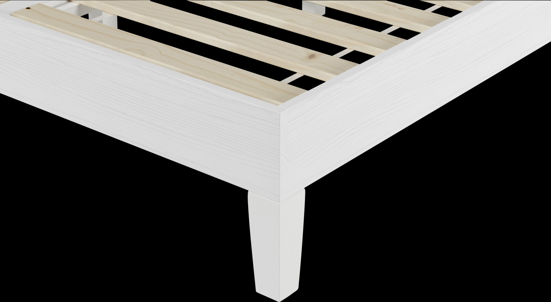 Bonariden White Full Platform Bed - Thumbnail - Image 3