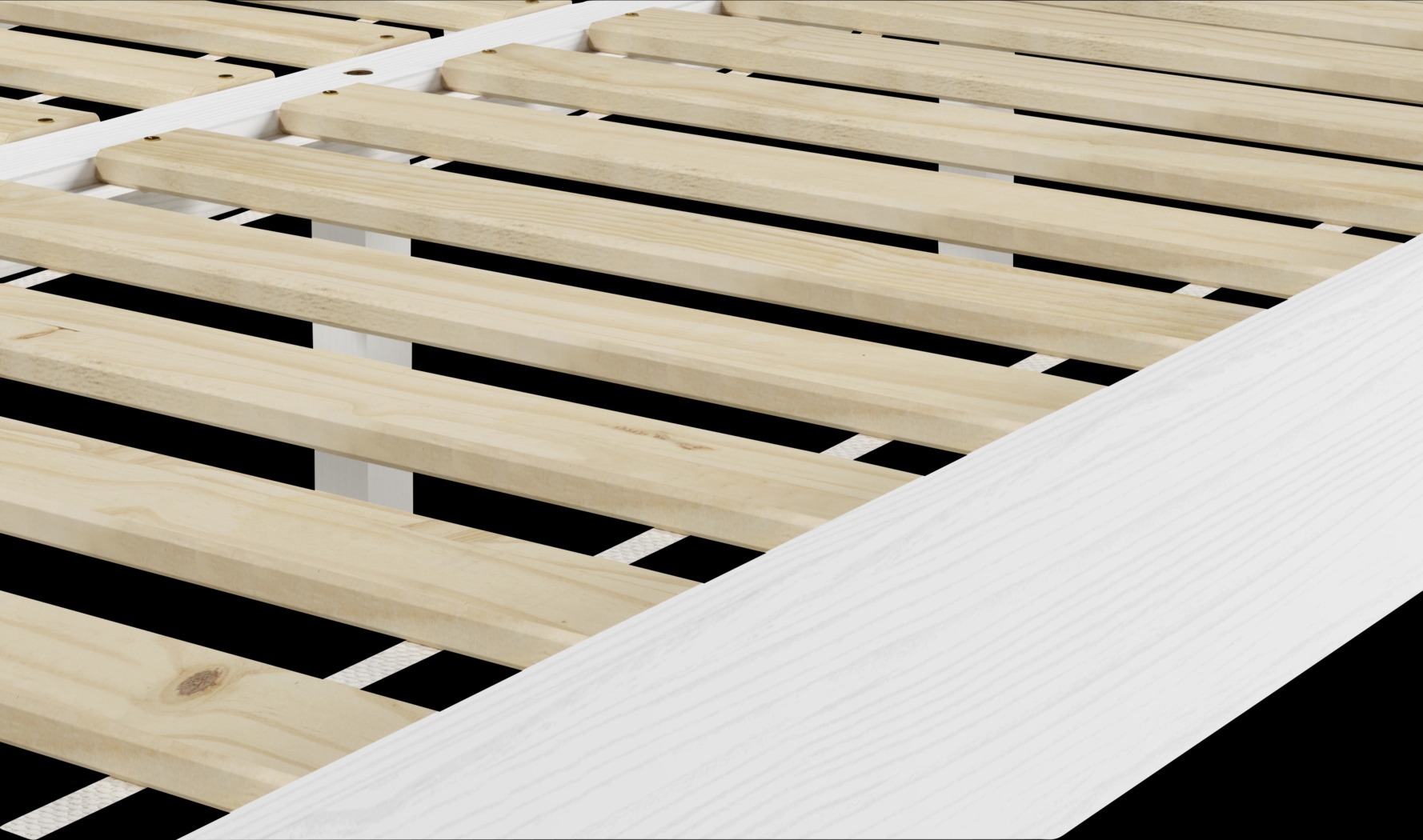 Bonariden White Full Platform Bed - Thumbnail - Image 4