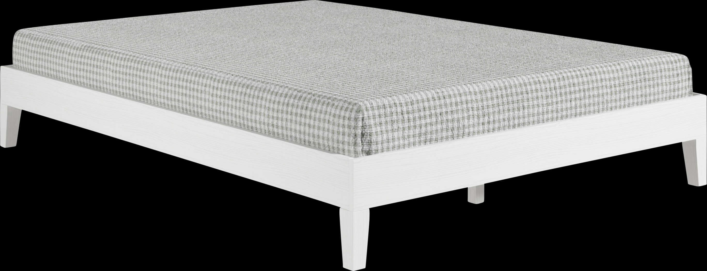 Bonariden White Queen Platform Bed - Thumbnail - Image 1