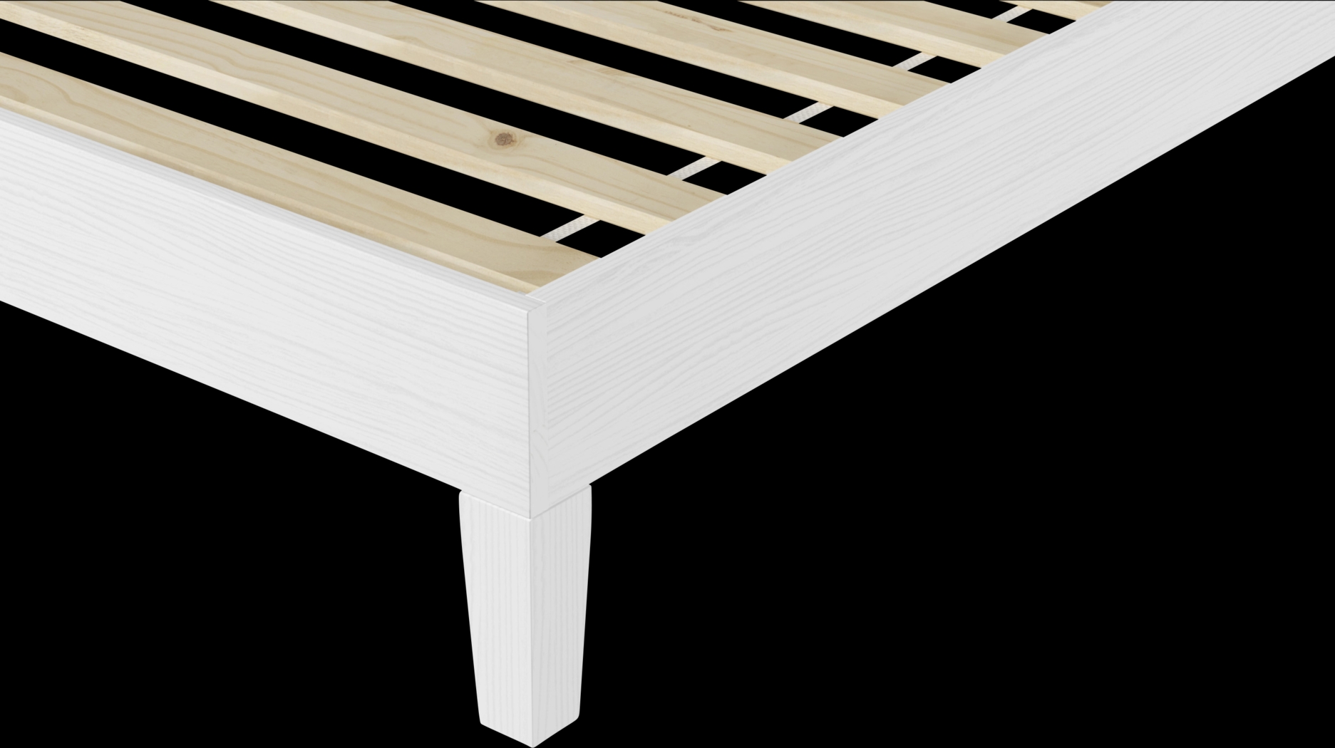 Bonariden White Twin Platform Bed - Thumbnail - Image 3