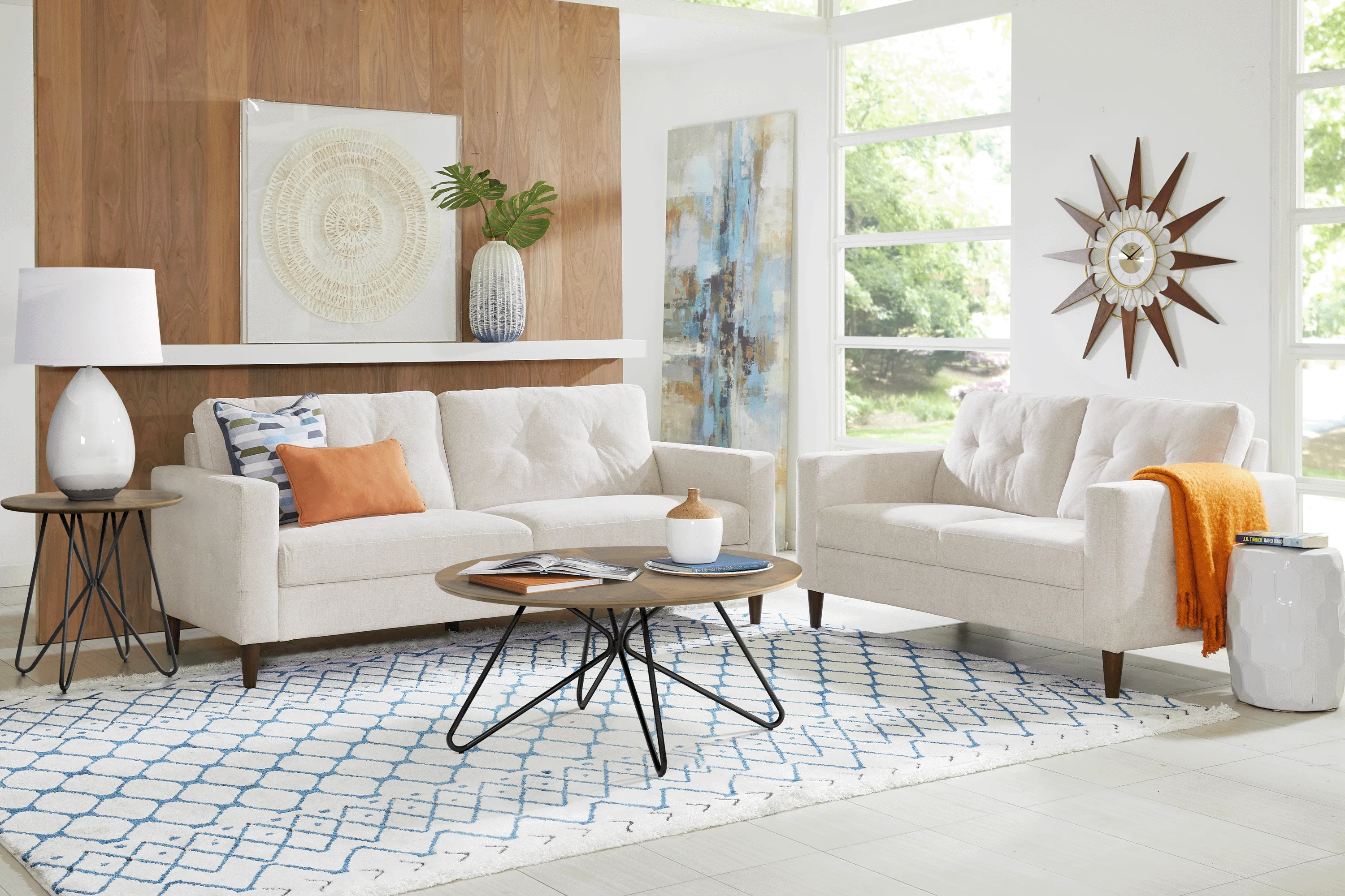 Bonavista Beige 7 Pc Living Room - Thumbnail - Image 1