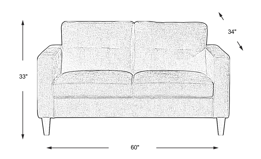 Dimension Image. Please refer to the Dimension Tab on this page for dimension details.