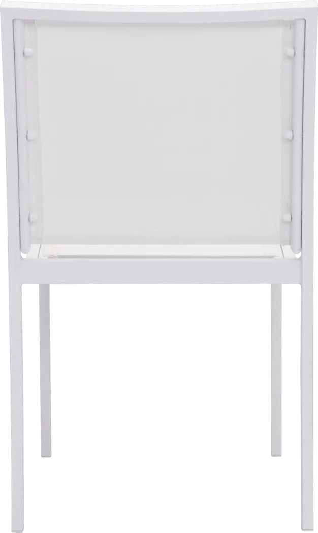 Bondi Lagoon White Outdoor Dining Chair - Thumbnail - Image 3