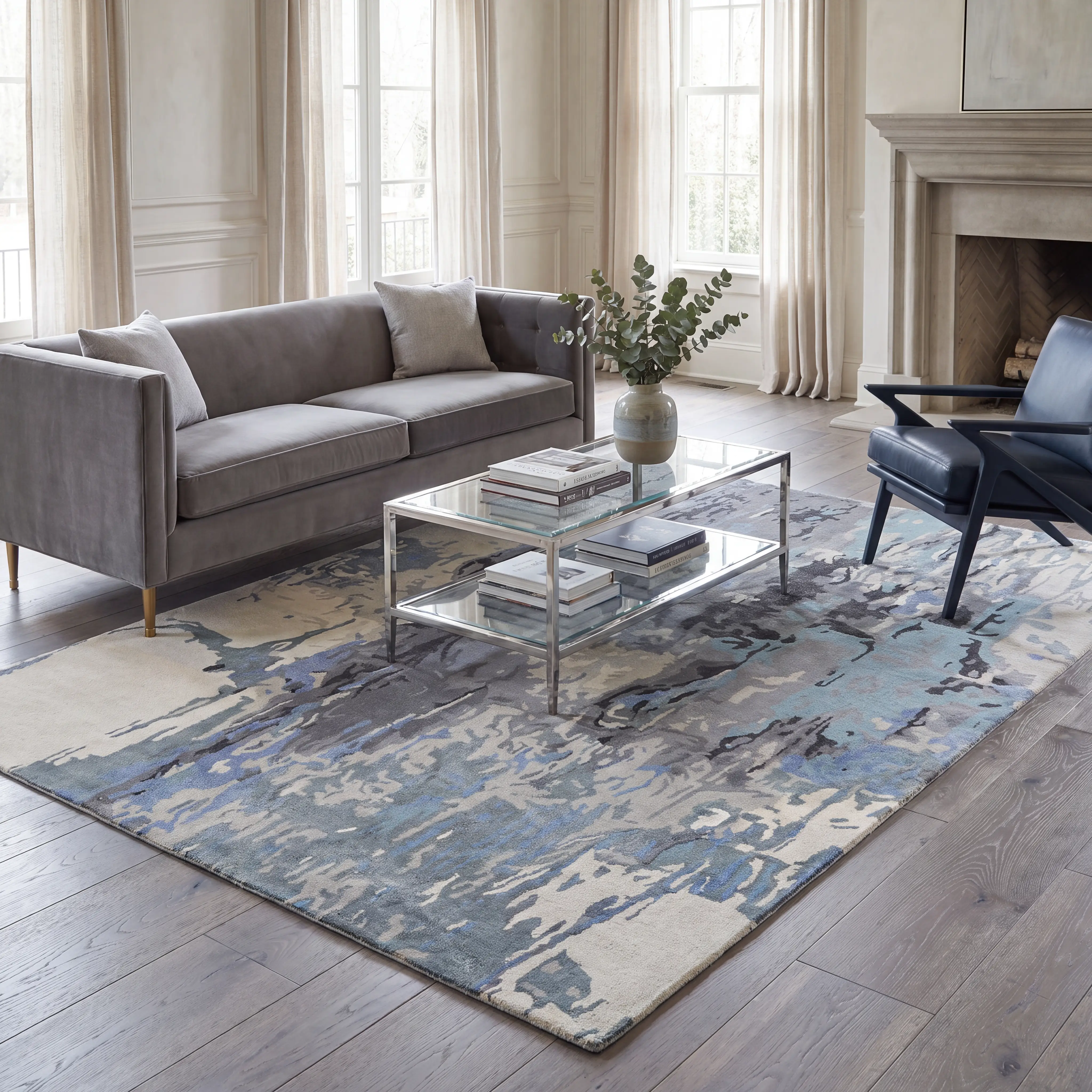 Bondway Blue 5' x 8' Rug - Image 2
