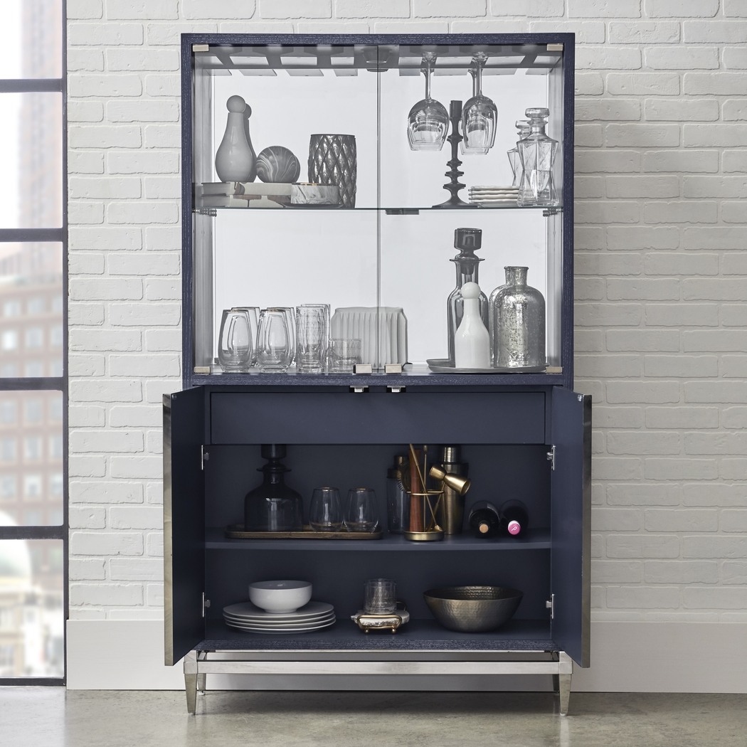 Bonham Blue Bar Cabinet - Thumbnail - Image 12