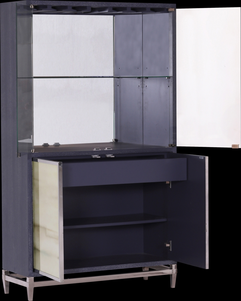 Bonham Blue Bar Cabinet - Thumbnail - Image 4