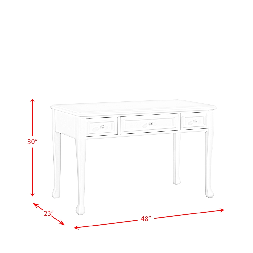 Bonielane White Desk - Thumbnail - Image 3