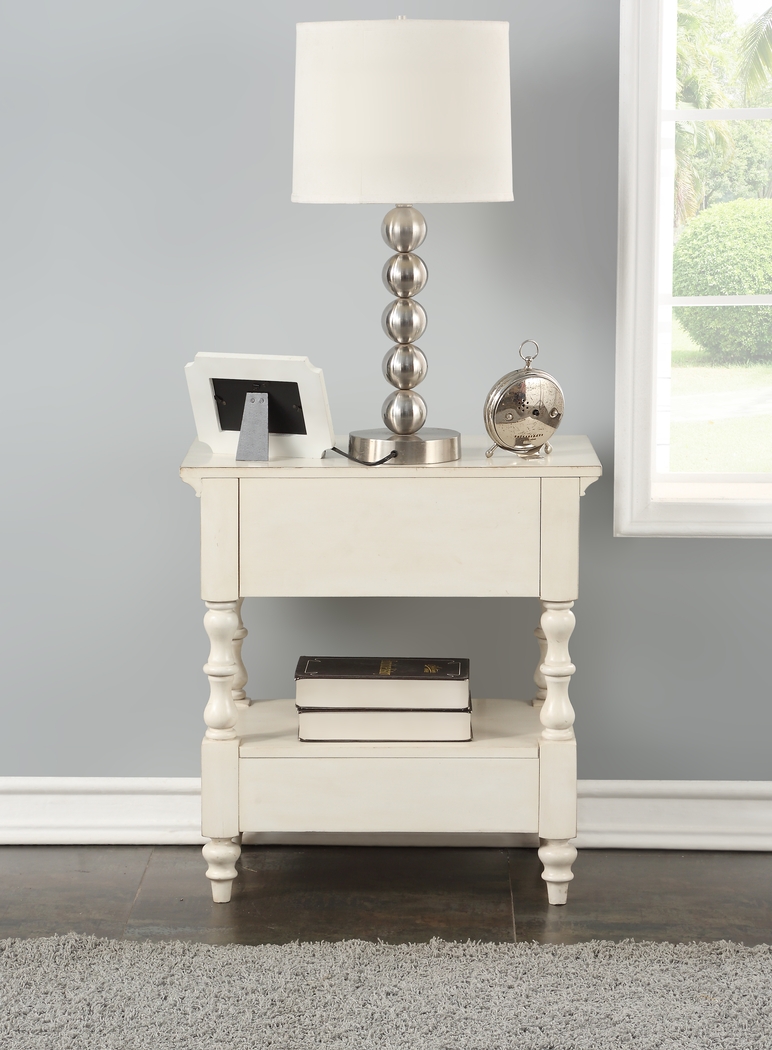 Bonisee White End Table - Thumbnail - Image 5