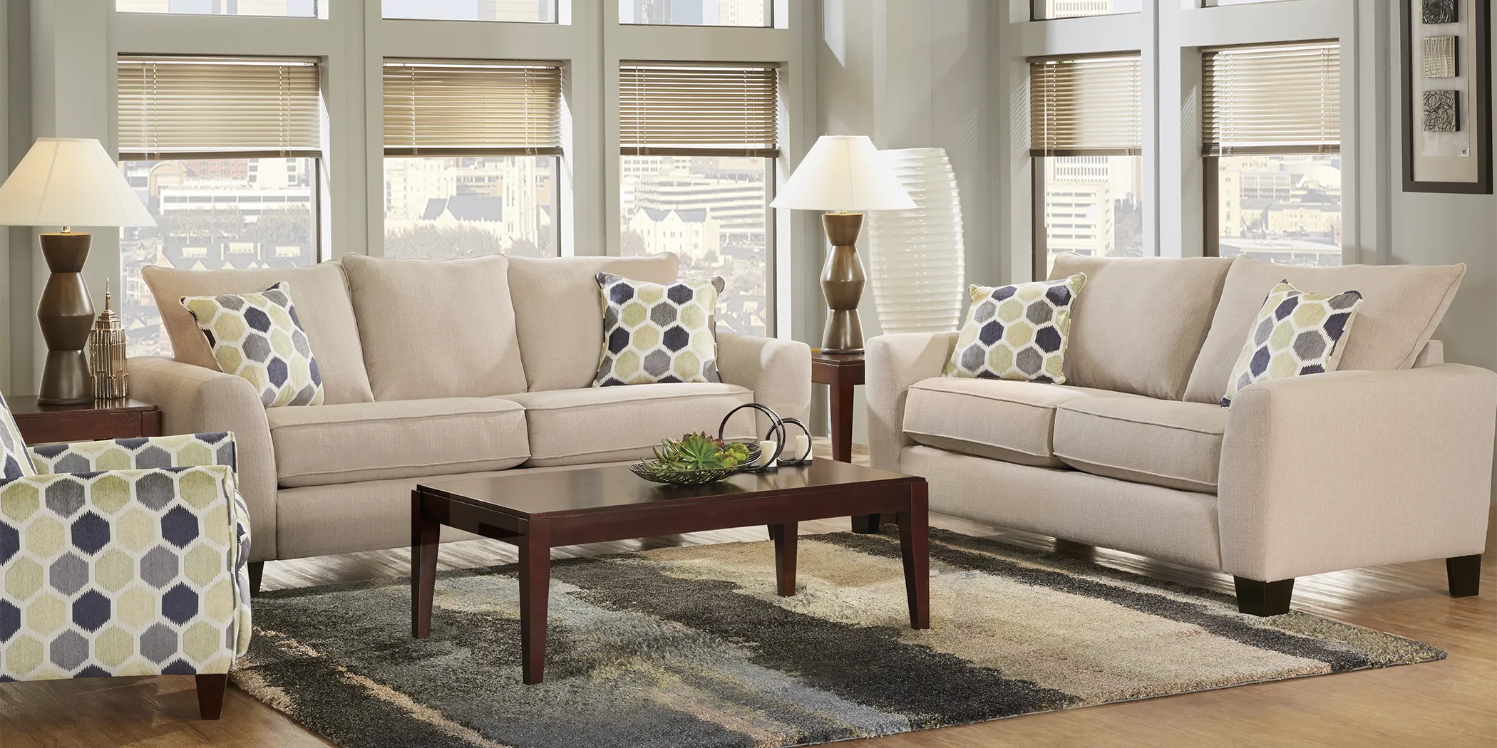 Bonita Springs 8 Pc Beige Living Room - Thumbnail - Image 1