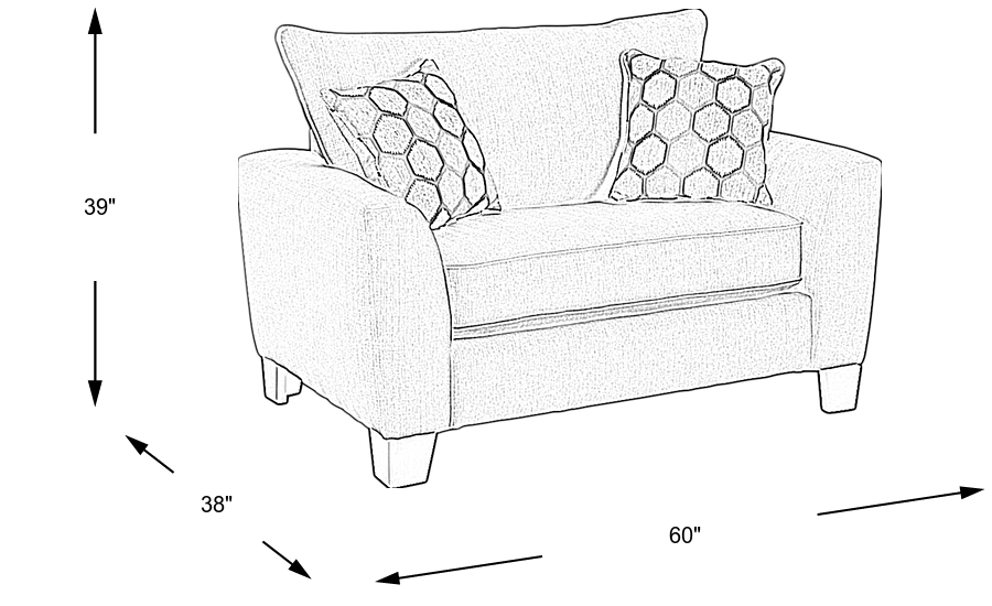 Dimension Image. Please refer to the Dimension Tab on this page for dimension details.