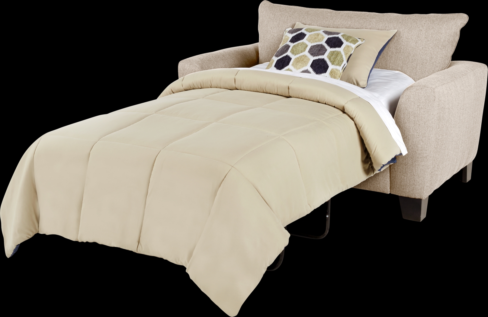 Bonita Springs Beige Sleeper Chair - Thumbnail - Image 2