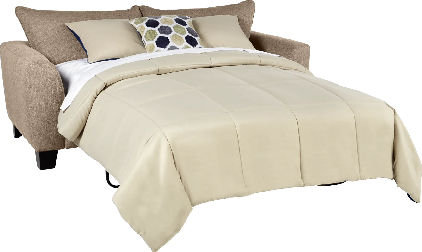 Bonita Springs Beige Sleeper Loveseat - Thumbnail - Image 2