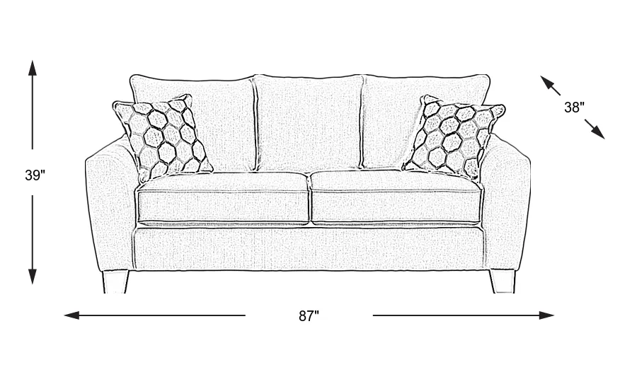 Dimension Image. Please refer to the Dimension Tab on this page for dimension details.