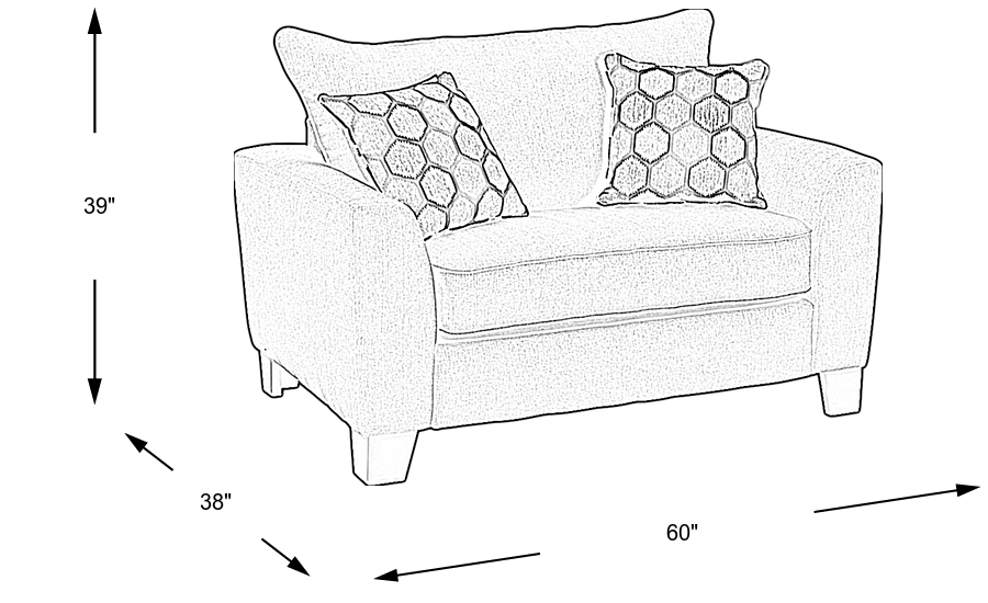 Dimension Image. Please refer to the Dimension Tab on this page for dimension details.