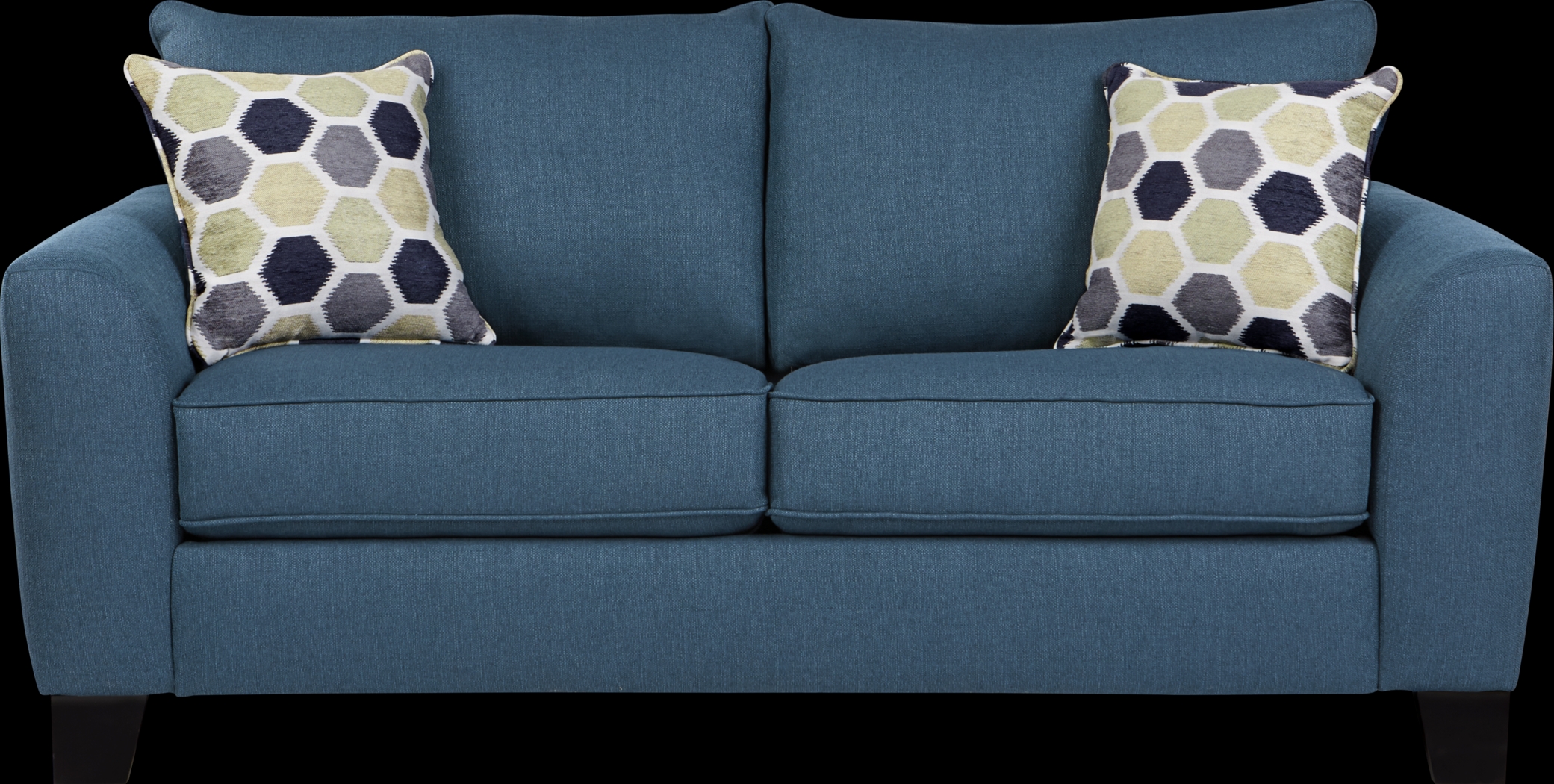 Bonita Springs Blue Sleeper Loveseat - Thumbnail - Image 1