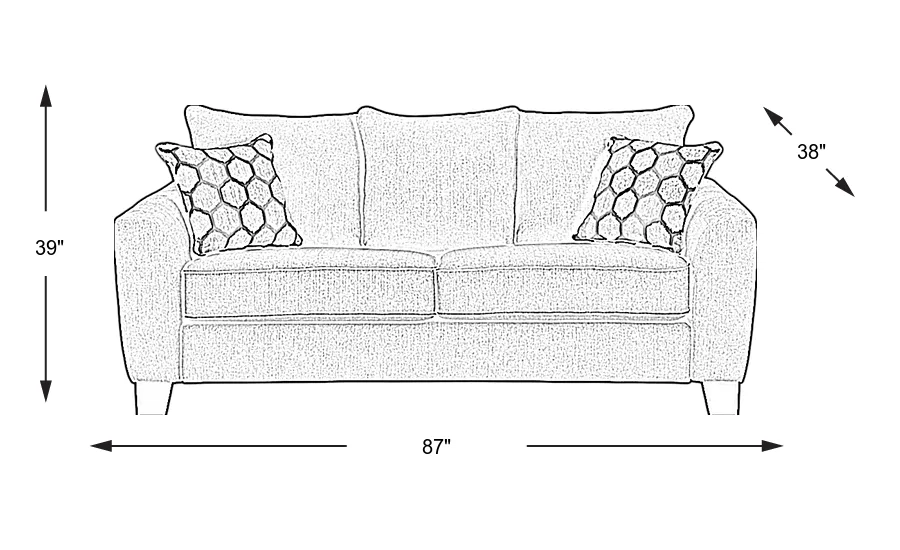 Dimension Image. Please refer to the Dimension Tab on this page for dimension details.