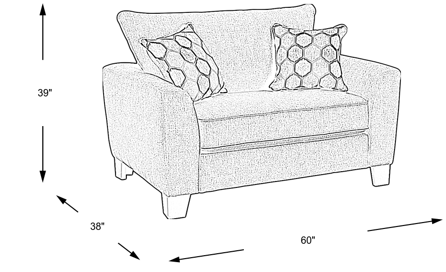 Dimension Image. Please refer to the Dimension Tab on this page for dimension details.