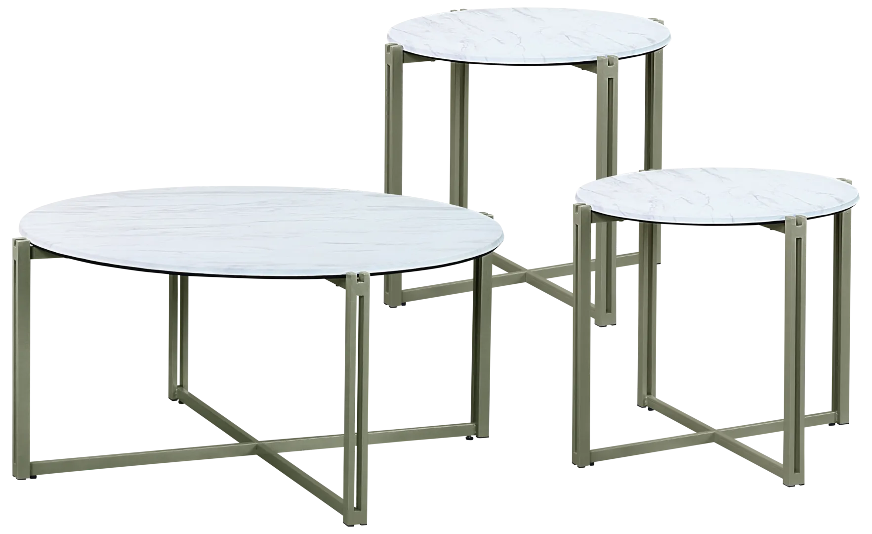 beige 3 pc table set