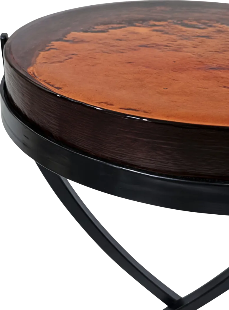 Boniwo Black/Orange Accnet Table - Thumbnail - Image 7