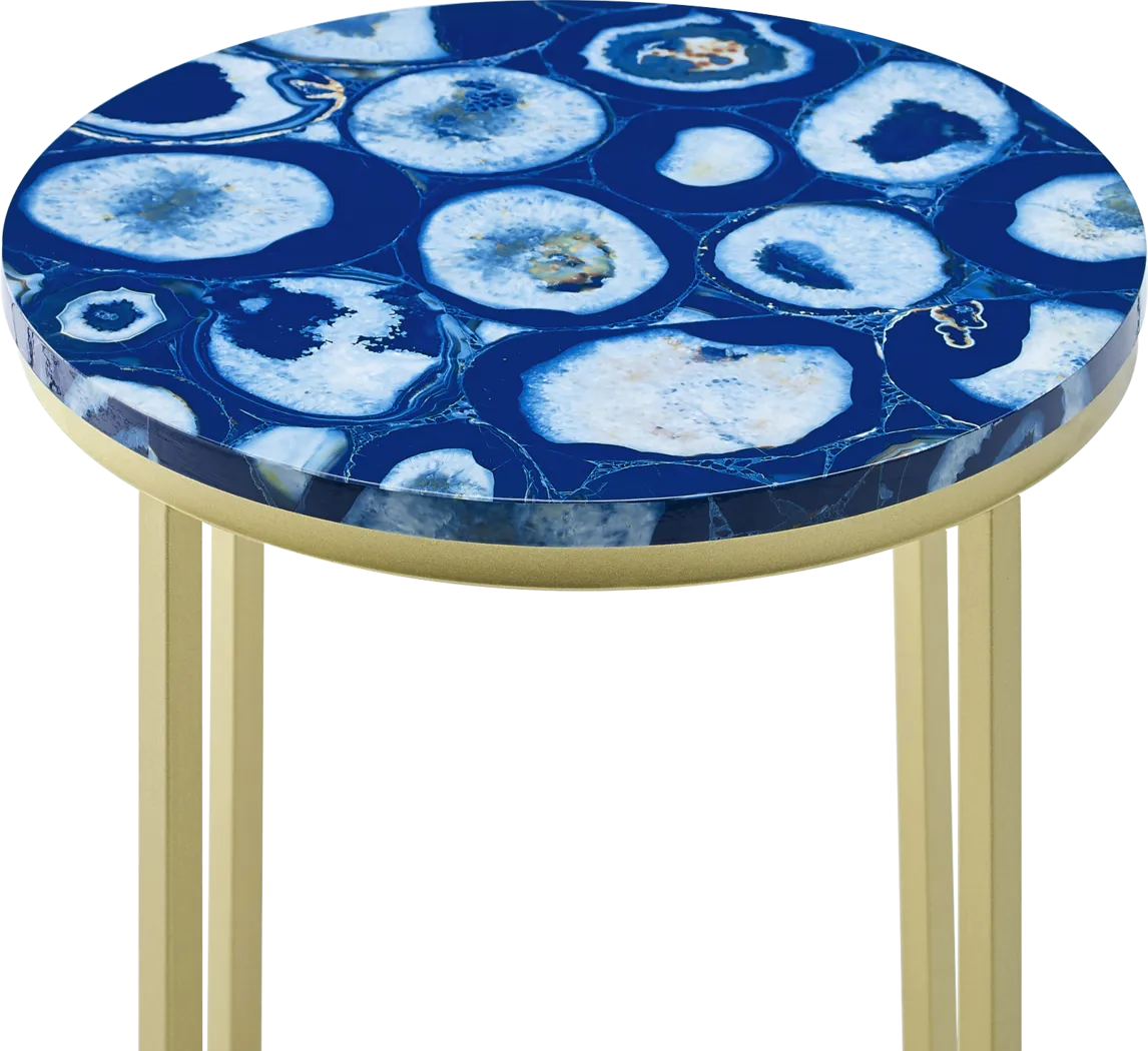 Bonview Blue Accent Table - Thumbnail - Image 4