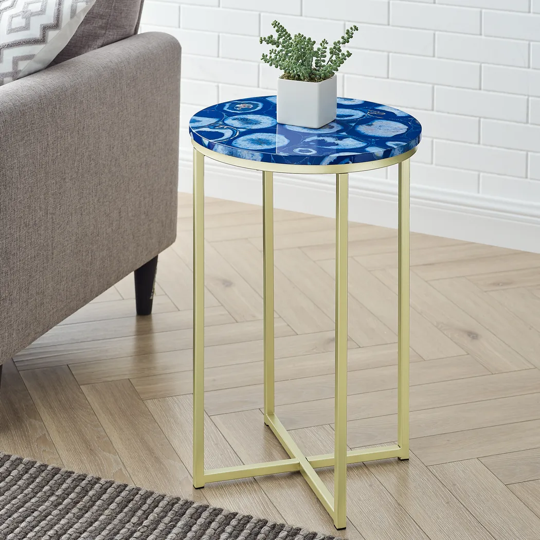 Bonview Blue Accent Table - Thumbnail - Image 7