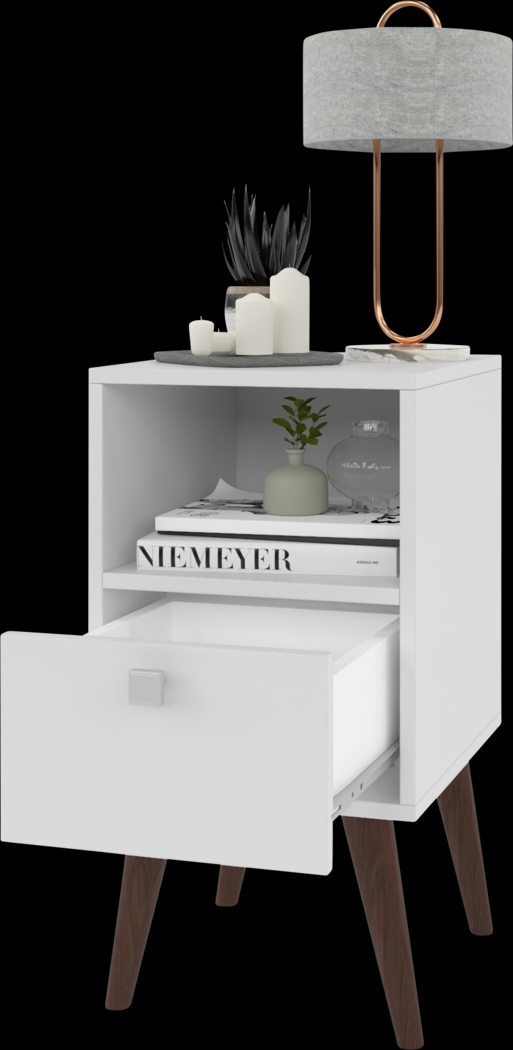 Bonvue White End Table - Thumbnail - Image 3