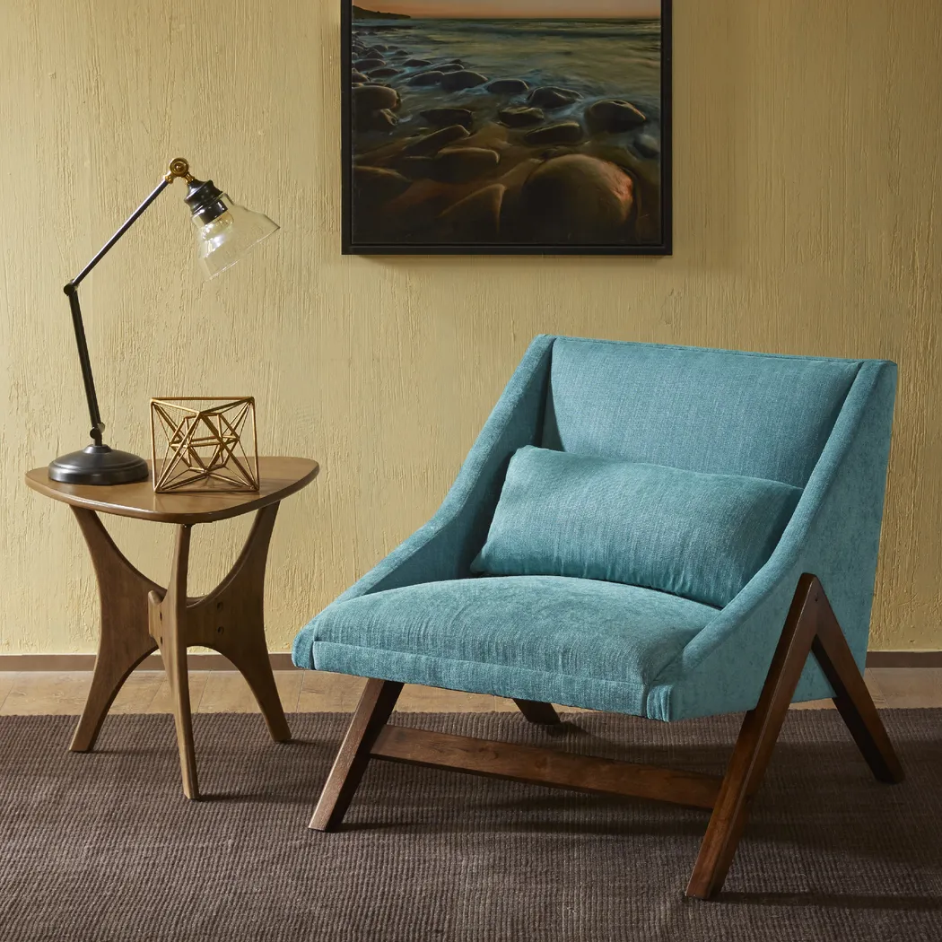 Boomerang Cove Blue Accent Chair - Thumbnail - Image 2