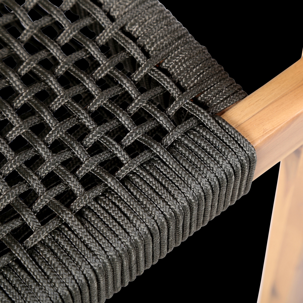 Outdoor Borbeck Black Arm Chair, Set of 2 - Thumbnail - Image 8