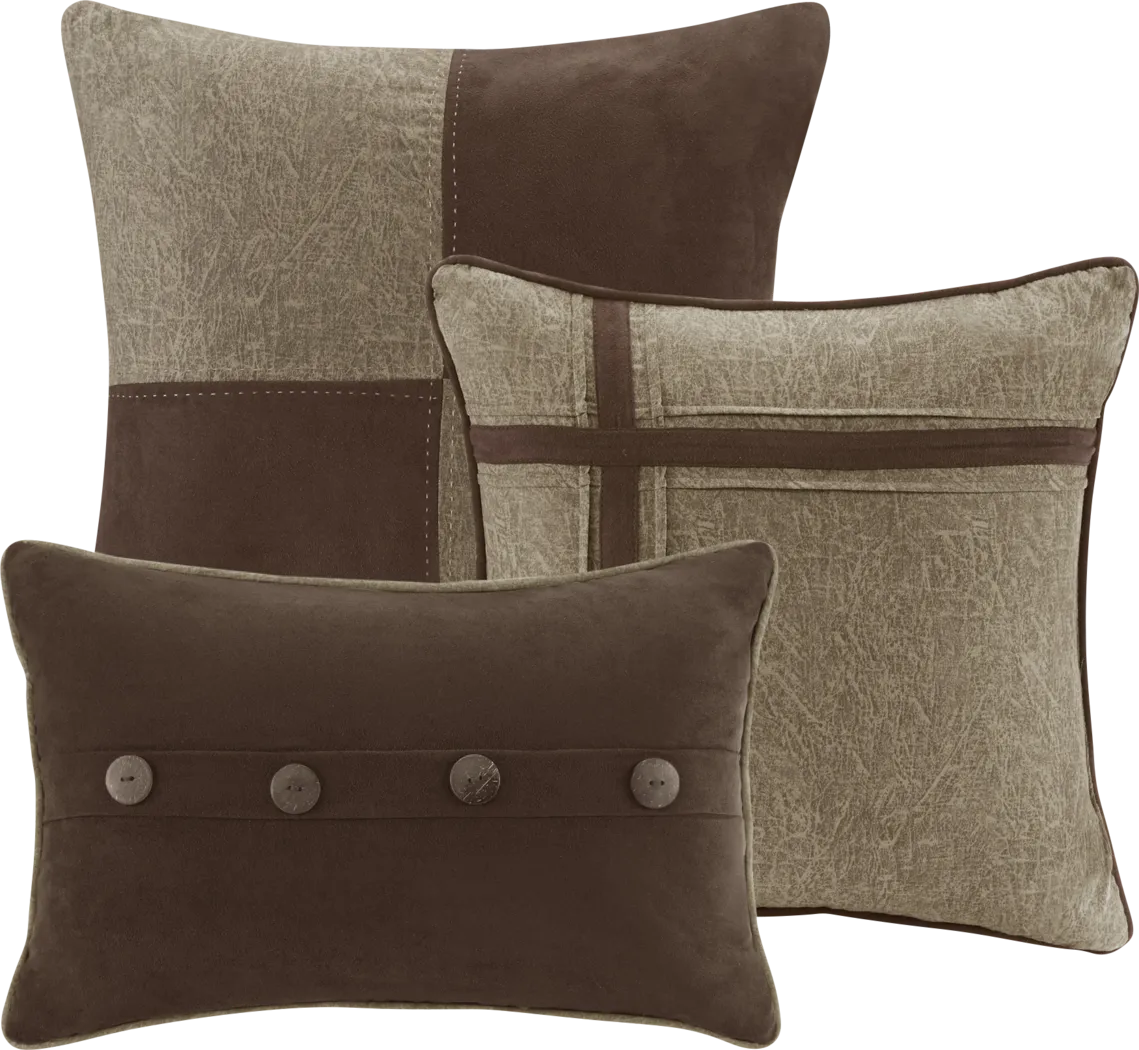 Borchard Brown 7 Pc California King Comforter Set - Thumbnail - Image 12