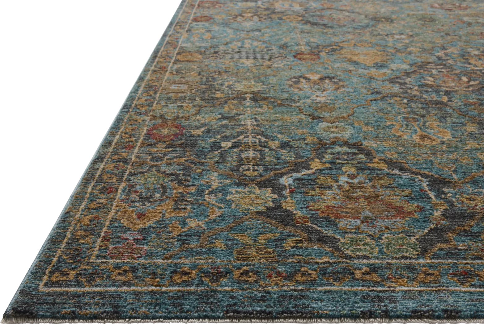 Bordfell Turquoise 5'3 x 7'8 Rug - Image 3