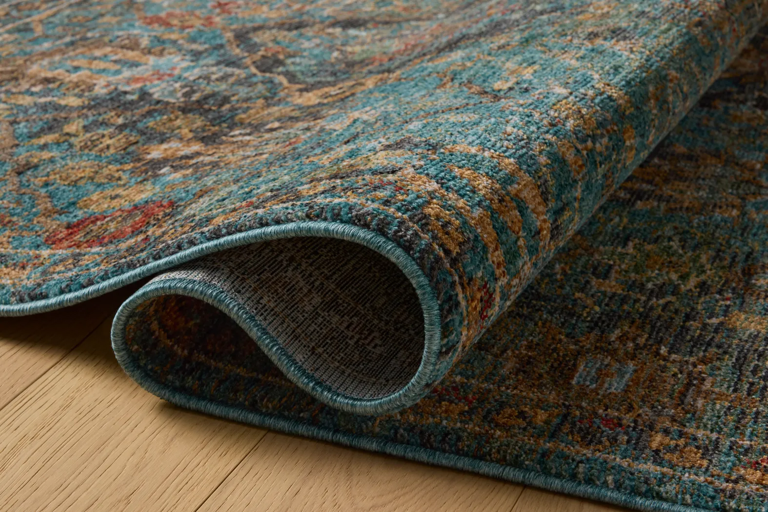 Bordfell Turquoise 7'9 x 10' Rug - Image 4