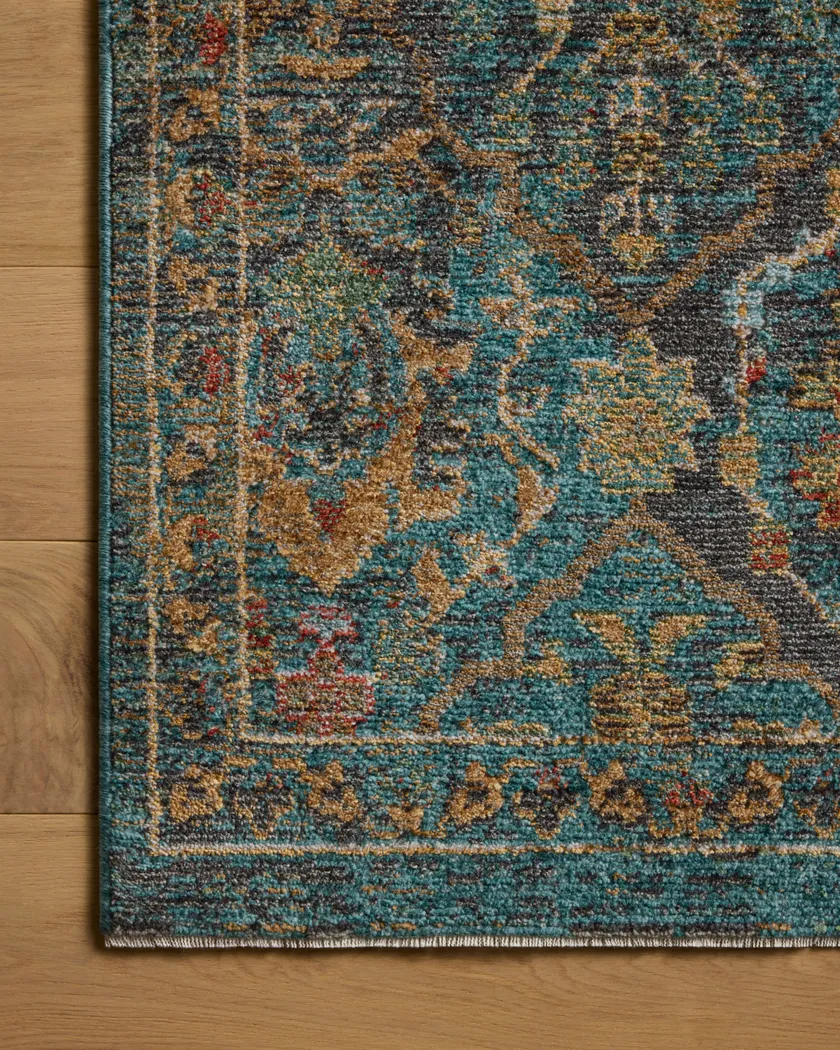 Bordfell Turquoise 9'3 x 12'8 Rug - Image 2