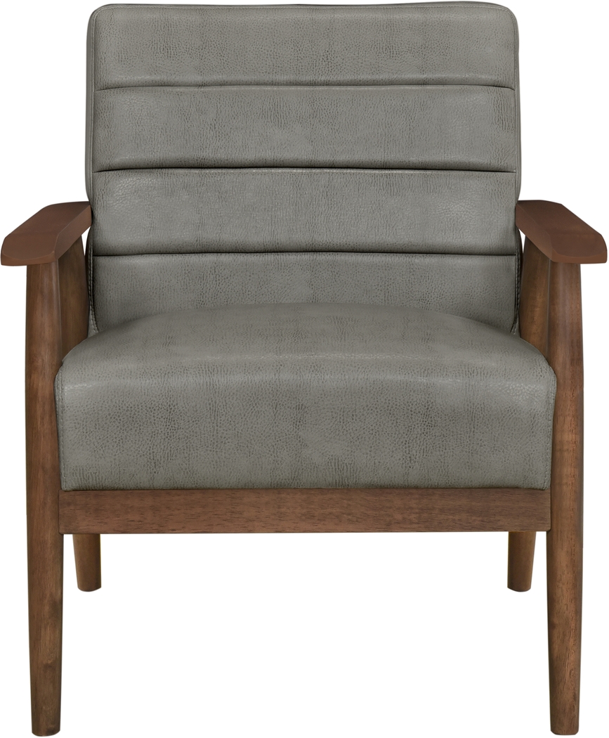Borlyn Gray Accent Chair - Thumbnail - Image 2