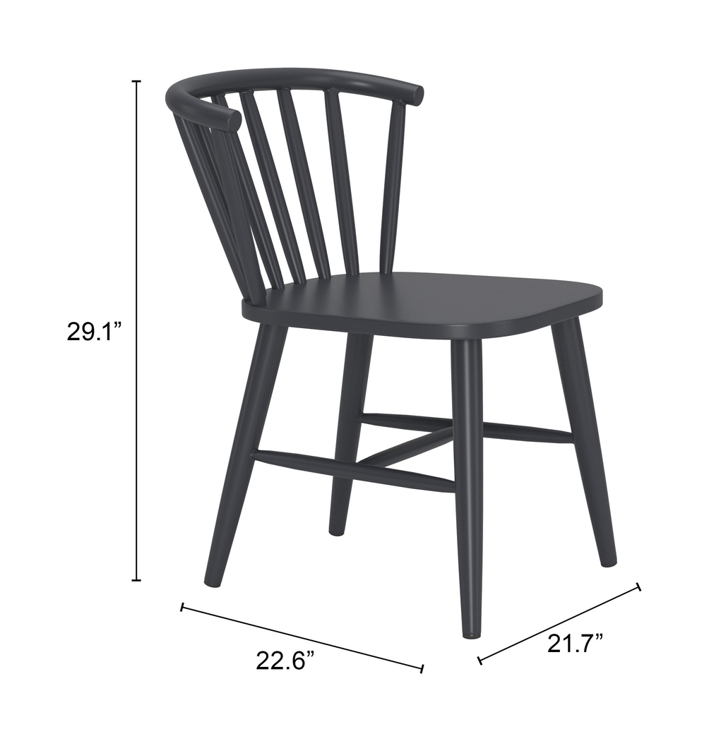 Bormea Black Dining Chair - Thumbnail - Image 2