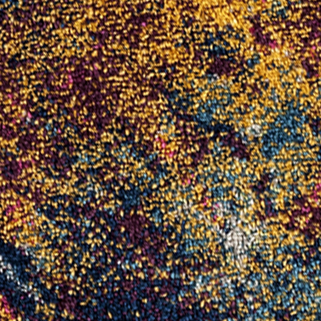 Borve Orange/Navy 7'6 x 9'6 Rug - Thumbnail - Image 5