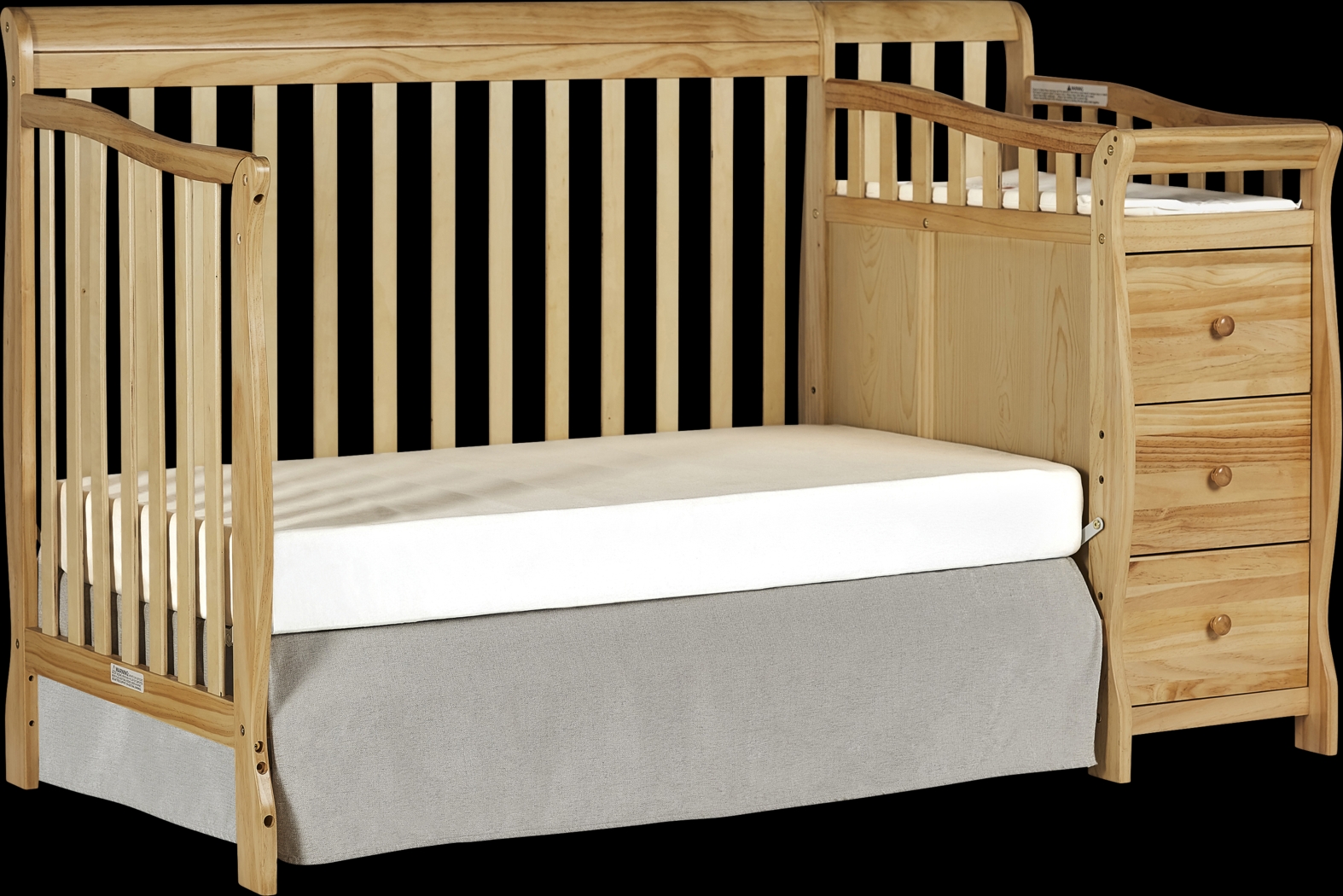 Bosley Natural Convertible Crib and Changer - Thumbnail - Image 3