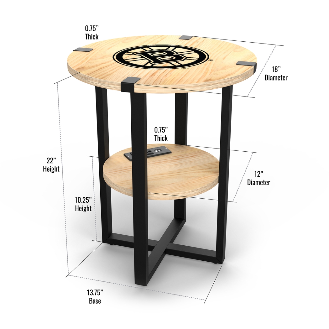 Boston Bruins Side Table - Thumbnail - Image 5