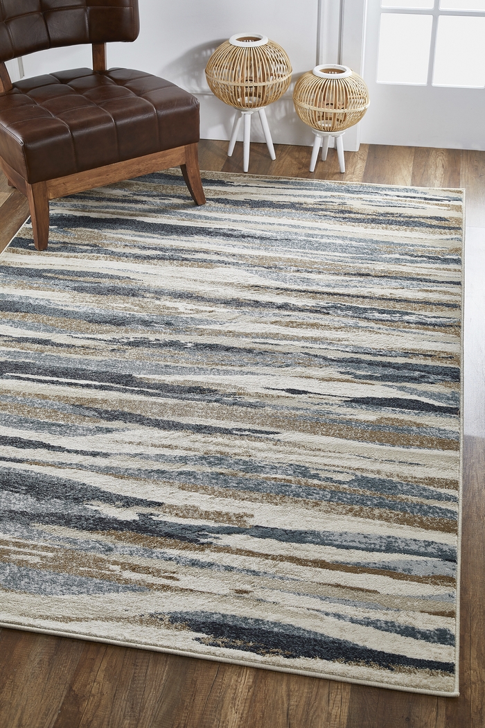 Bostona Ivory 5'3 x 7'7 Rug - Thumbnail - Image 2